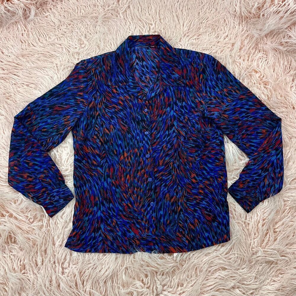 Women’s Large Vintage Button Down Blouse